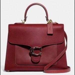 Coach Burgundy Top Handle Bag